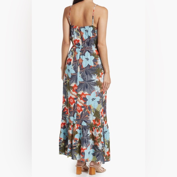 Fraiche by J Shreya Tropical Print Dress, Large, Great Condition Like New - Picture 2 of 13
